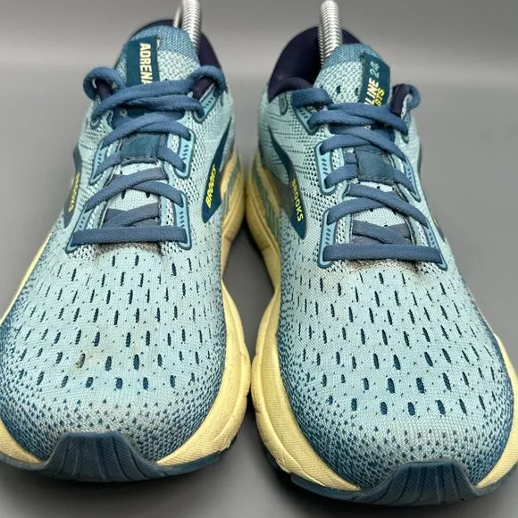 Brooks Adrenaline 24 Women's 8.5 Aqua Athletic Running Sneakers Low Top Lace Up