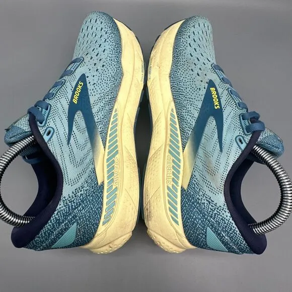 Brooks Adrenaline 24 Women's 8.5 Aqua Athletic Running Sneakers Low Top Lace Up