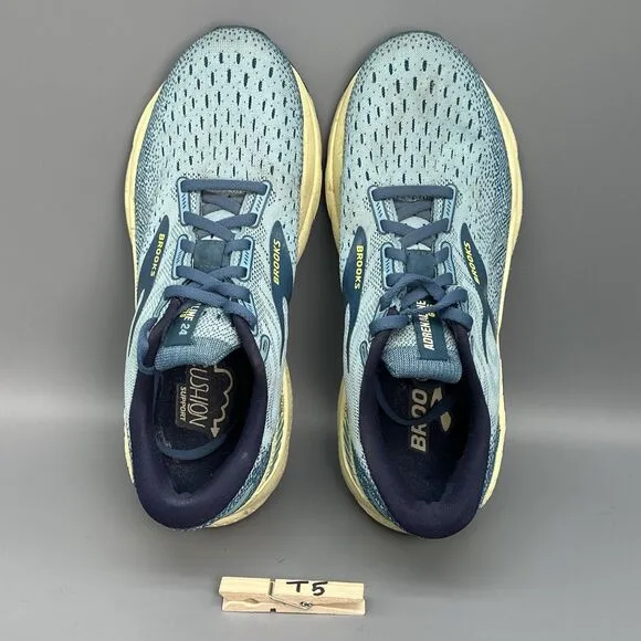 Brooks Adrenaline 24 Women's 8.5 Aqua Athletic Running Sneakers Low Top Lace Up