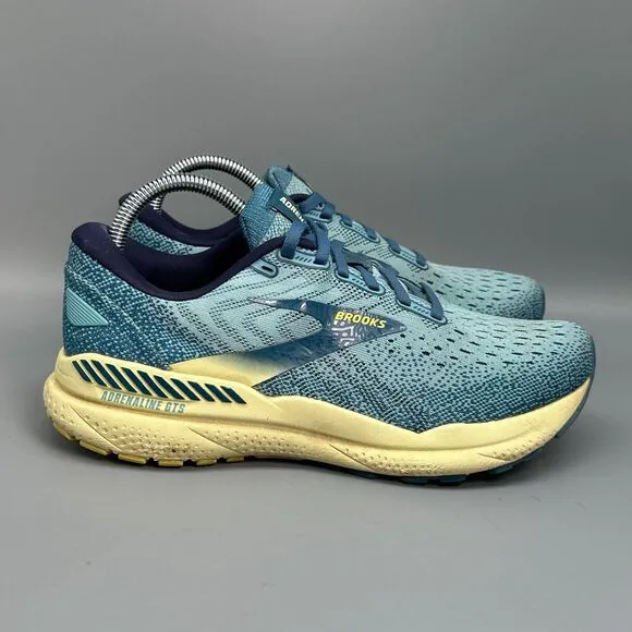 Brooks Adrenaline 24 Women's 8.5 Aqua Athletic Running Sneakers Low Top Lace Up