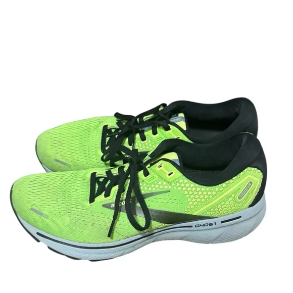 Brooks Ghost Men's Green Running Shoes size 9. Athletic workout athlete sports