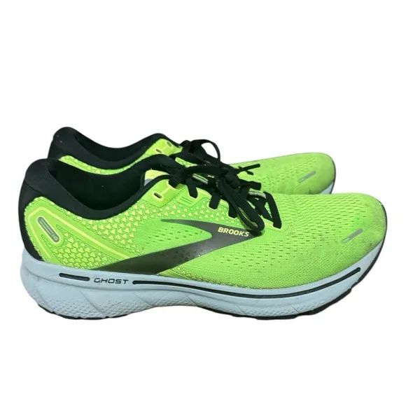 Brooks Ghost Men's Green Running Shoes size 9. Athletic workout athlete sports