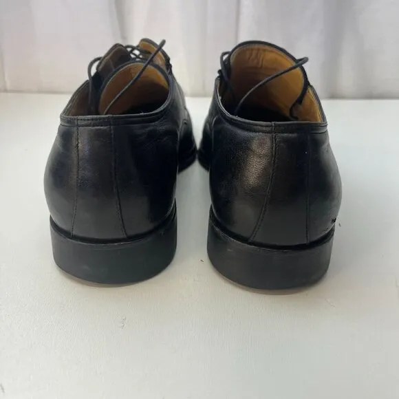 Bruno Magli Bishop Ranuncolo Lace Up Leather Loafer Men's 11.5M Black Color