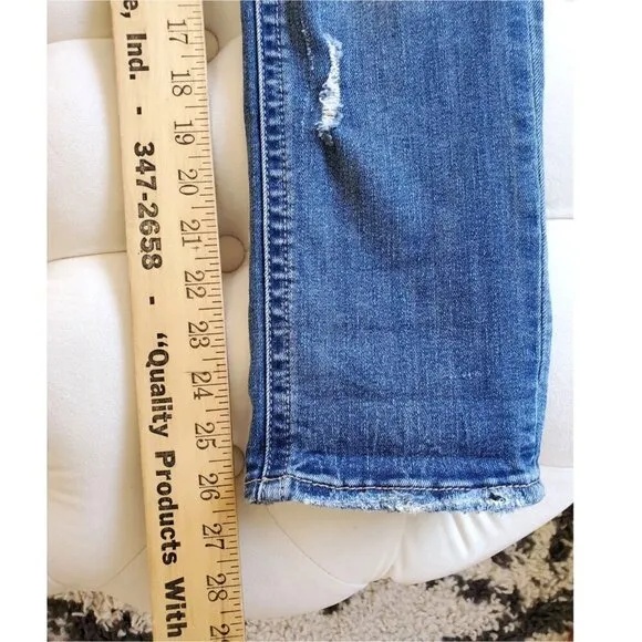 BUCKLE BLACK Fit 256 Mid Rise Slouchy Ankle Skinny Stretch Jeans 25