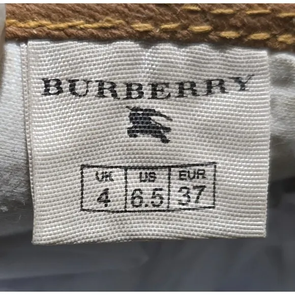 Burberry Nova Check Plaid Slip On Sneaker Shoes Womens US Size 6.5  EU Size 37