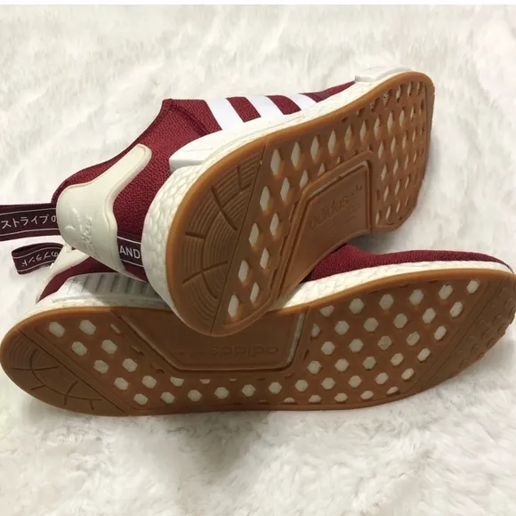 Burgundy Adidas Boost Sneakers Size 14