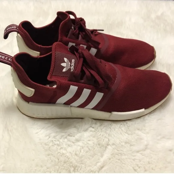 Burgundy Adidas Boost Sneakers Size 14