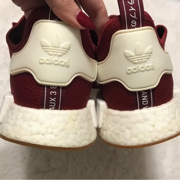 Burgundy Adidas Boost Sneakers Size 14