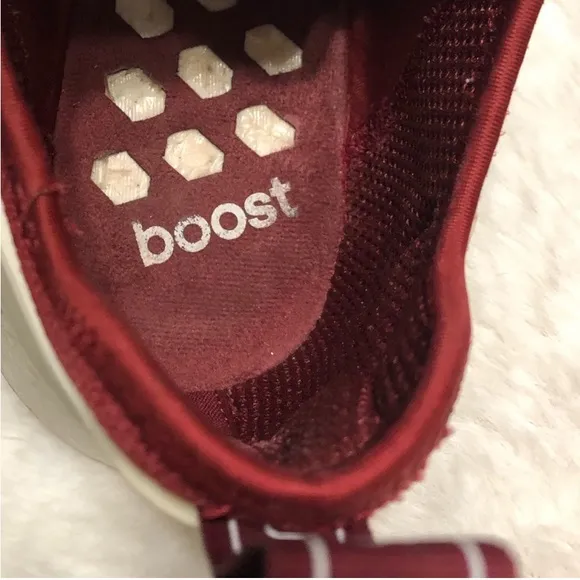 Burgundy Adidas Boost Sneakers Size 14