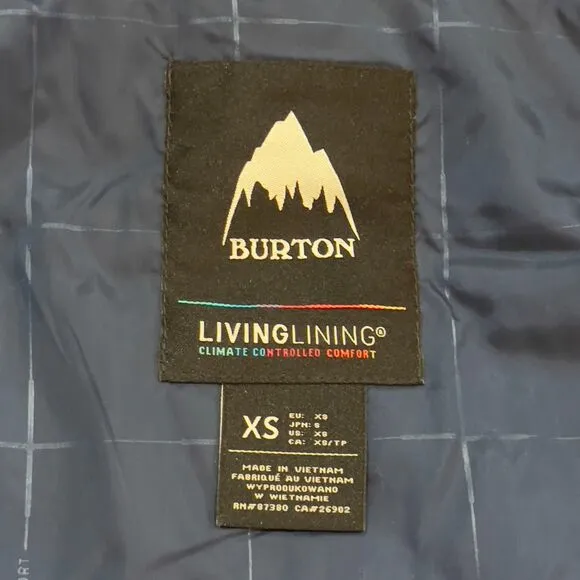 Burton Navy Blue Jet Set Ski Snowboarding Jacket - Women's Size XS