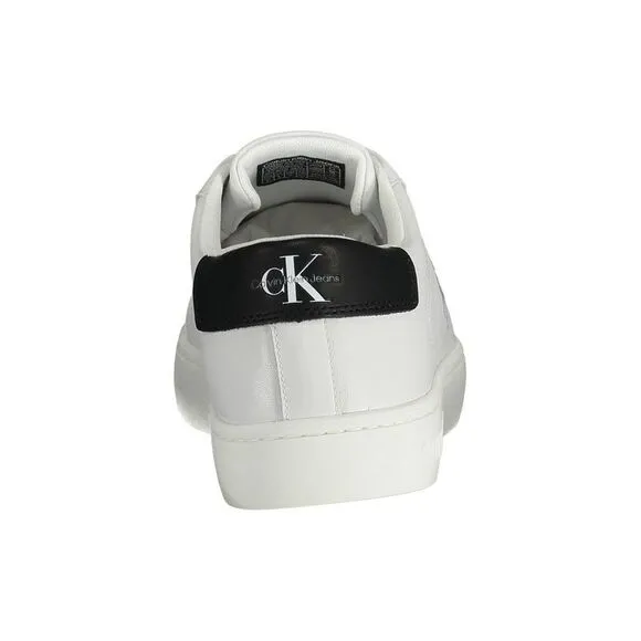 Calvin Klein White Recycled Polyester Men Men's Sneaker