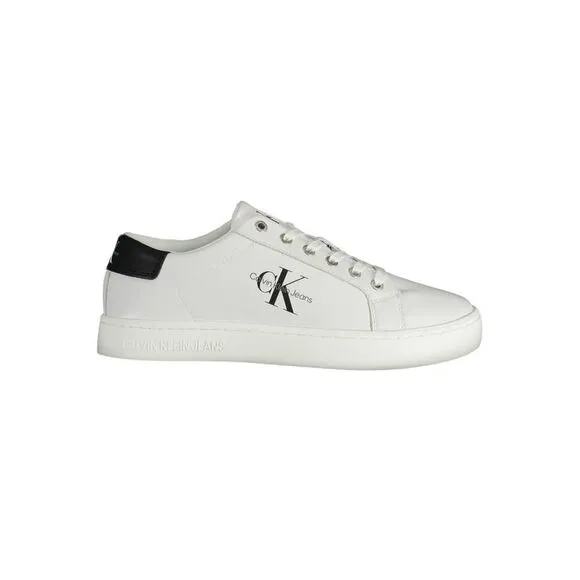 Calvin Klein White Recycled Polyester Men Men's Sneaker