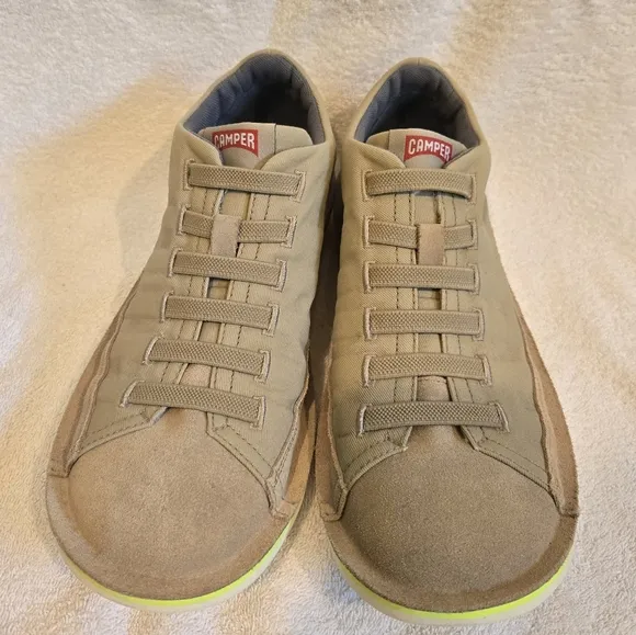 Camper Tan/Khaki Slip-On Beetle Sneakers