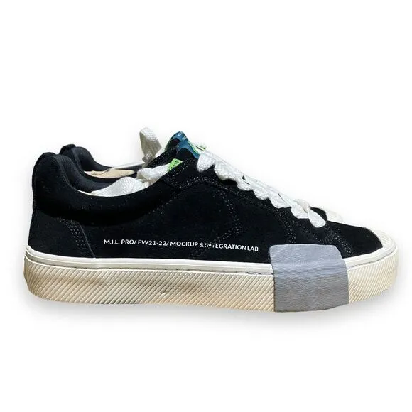 Cariuma M.I.L. PRO Black Suede Sneaker Mens 8 Skateboarding Streetwear Grunge