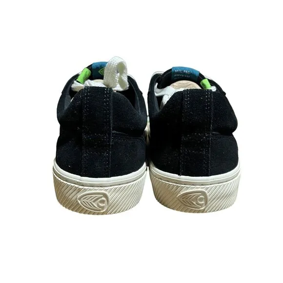 Cariuma M.I.L. PRO Black Suede Sneaker Mens 8 Skateboarding Streetwear Grunge