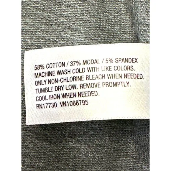 CCC Trendy Chic Gray Open Front High Low Hem Design Cardigan Size Large