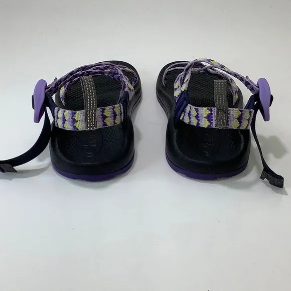 Chaco adjustable Adventure purple yellow hiking Sandals ZX2 size 2 EUC