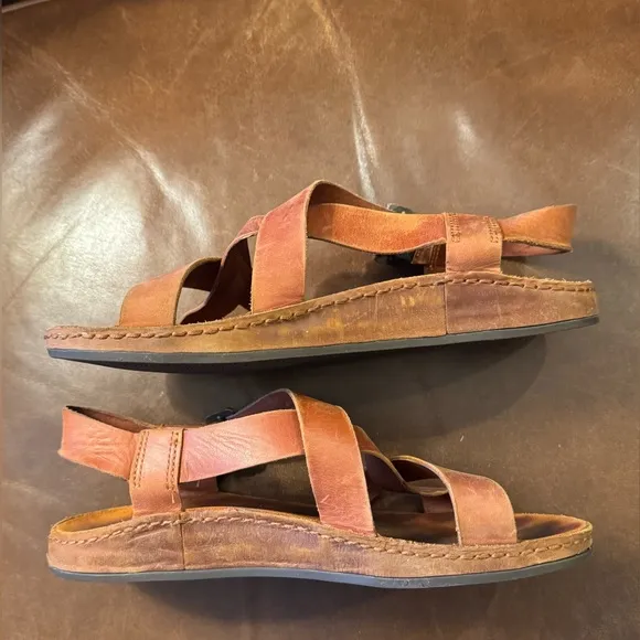 Chaco Wayfarer Leather Sandals Size 8 M