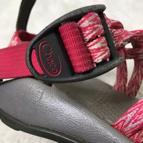 Chaco ZX1 Kids Braid Pink Gray Double-strapped Sandals Size 10