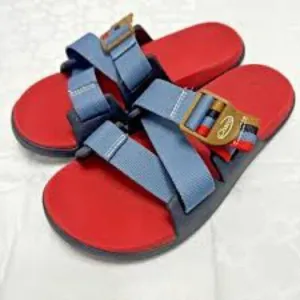 Chaco Red and Blue Sandals