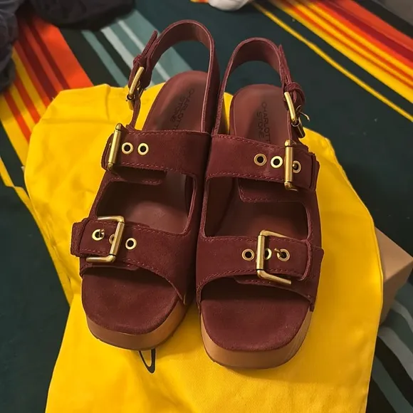 Charlotte Stone Lucia Sandals Size 10 NWT
