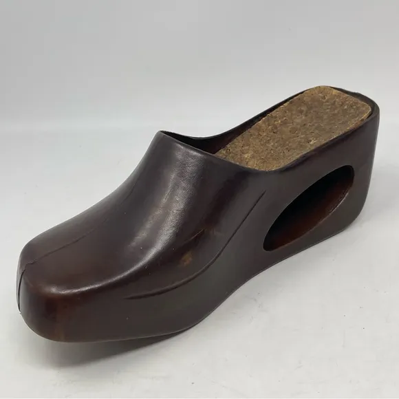 Christian Vermonet El Greco Donut Shoes Womens 9 UK 7 Brown Rubber 70s Platform