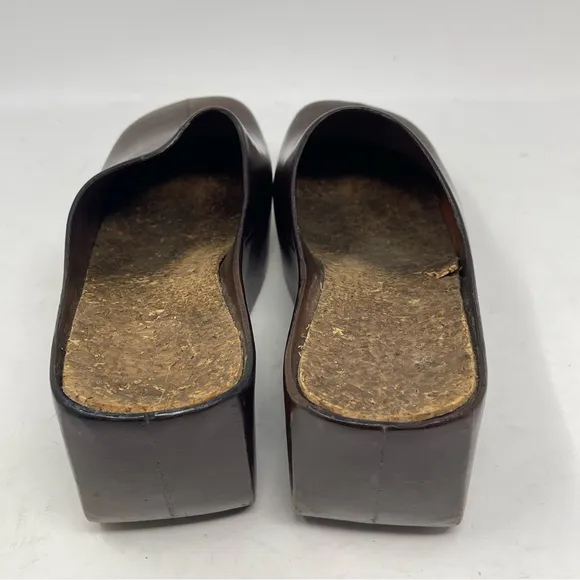 Christian Vermonet El Greco Donut Shoes Womens 9 UK 7 Brown Rubber 70s Platform