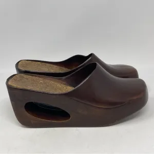 Christian Vermonet El Greco Donut Shoes Womens 9 UK 7 Brown Rubber 70s Platform