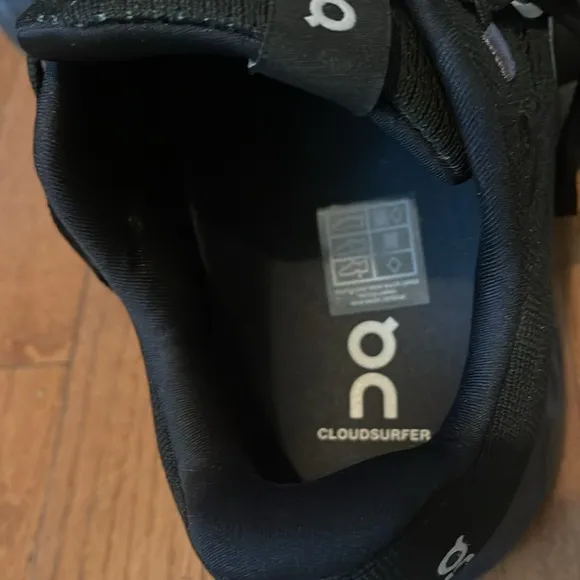 CLOUDSURFER On Running Black Athletic Shoes