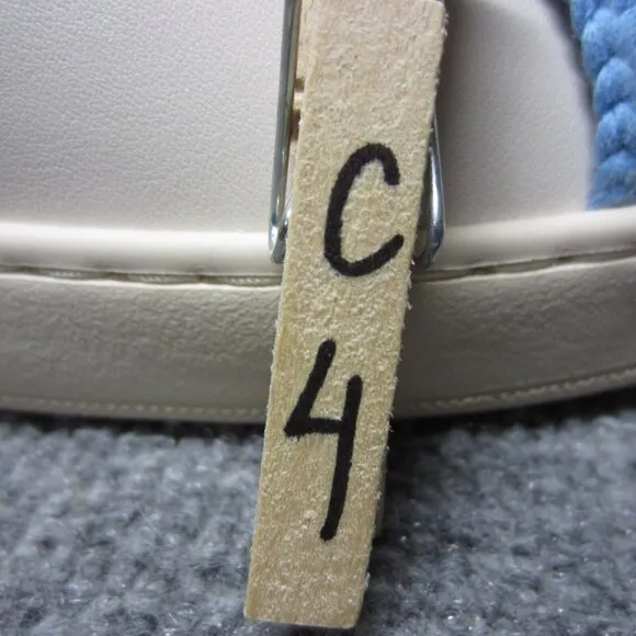 Coach Lowline Low Top Sneaker White With Rainbow Crochet Pride Shoes Mens 9.5 D