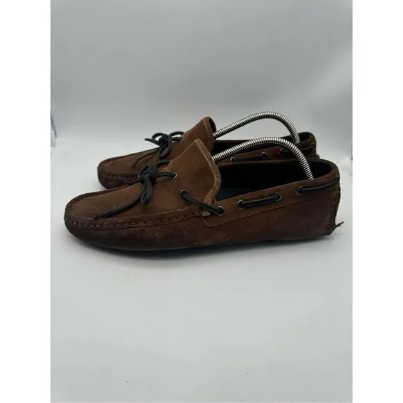 Coach Mens Loafers (Brown Suede Driving Shoes) Size 10.5