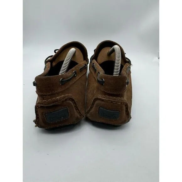 Coach Mens Loafers (Brown Suede Driving Shoes) Size 10.5