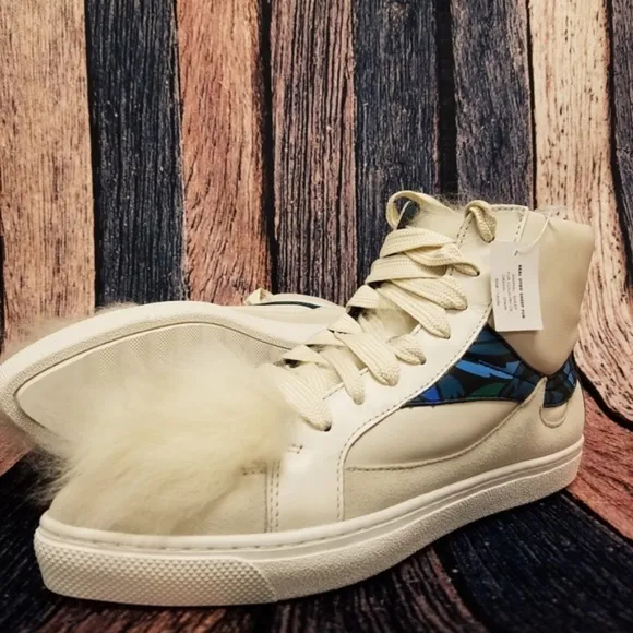 Coach Q8806 Shearling Pointy Toe High Top