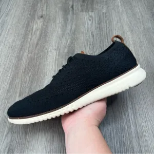Cole Haan 2.ZeroGrand Black Stitchlite Knit Shoes C27568 Casual Oxford Mens 10