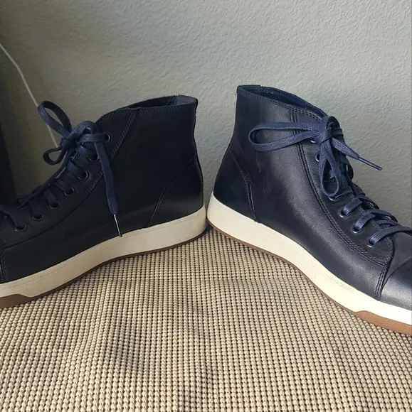 Cole Haan Black Leather High Top Shoes