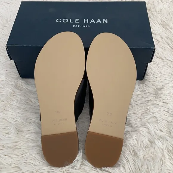 Cole Haan Black Leather Sandals
