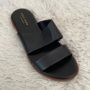 Cole Haan Black Leather Sandals