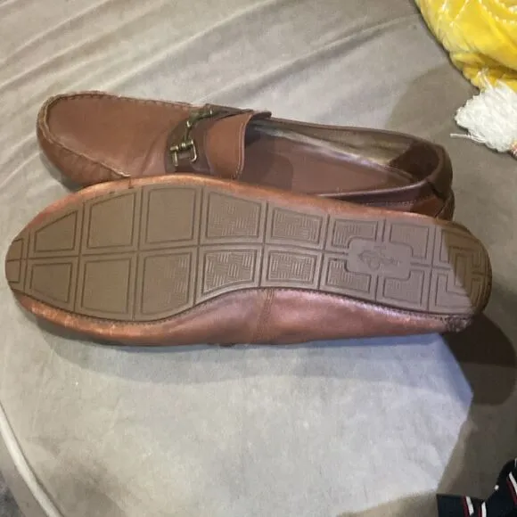 Cole Haan Brown Leather Slip On Loafer Shoes Size 13 Medium
