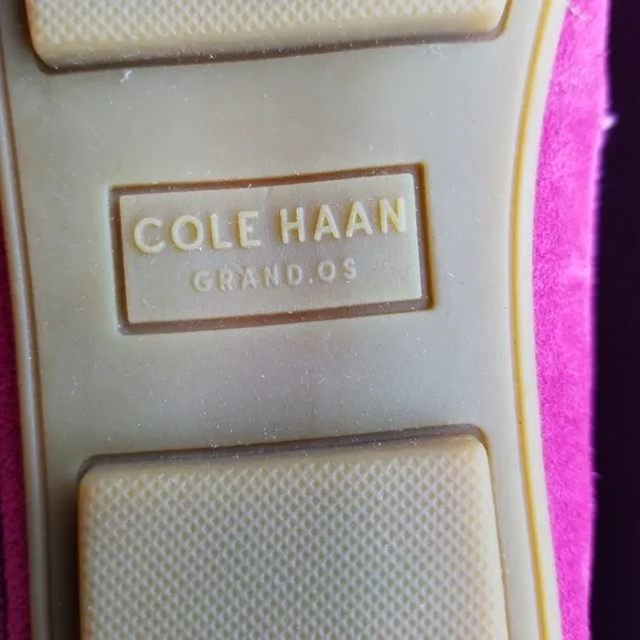 Cole Haan Grand OS Suede Moccasins Loafer Girls Shoes Size 2Y Hot Pink New