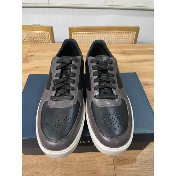 Cole Haan Men's Grand Crosscourt Transition Sneaker Black Leather Size 11.5 NIB