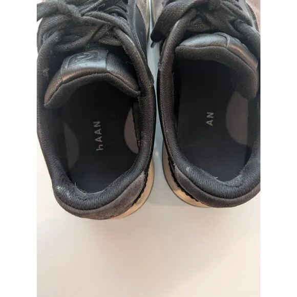 Cole Haan Men's GrandPro Leather Crossover Sneakers Size 10.5 Black Gray Foam