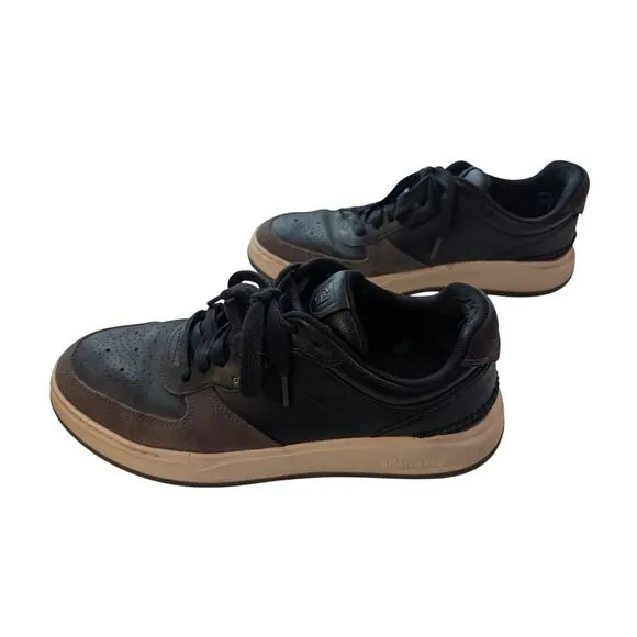 Cole Haan Men's GrandPro Leather Crossover Sneakers Size 10.5 Black Gray Foam