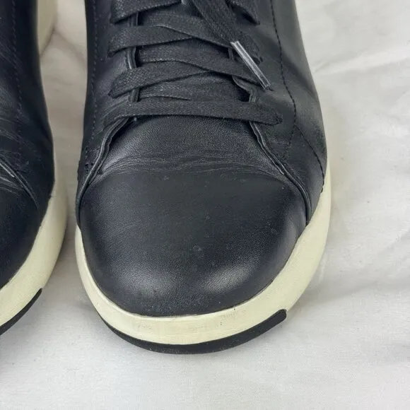 COLE HAAN Mens Grandpro Tennis Sneakers Black Lace Up Shoes C23877 Size 9.5