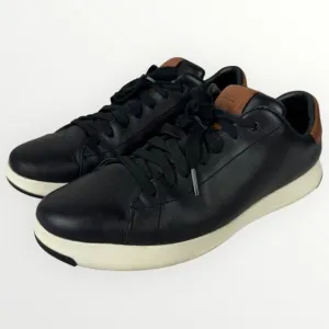 COLE HAAN Mens Grandpro Tennis Sneakers Black Lace Up Shoes C23877 Size 9.5