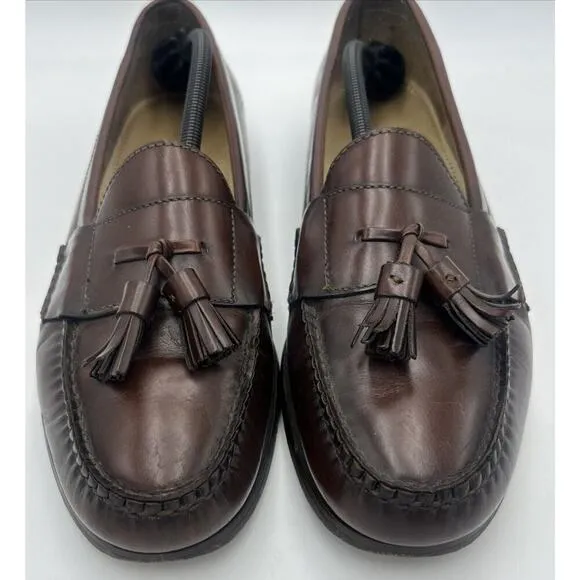 Cole Haan Pinch Tassel Loafers Men Sz 13 Burgundy Heritage Classic Leather Shoes
