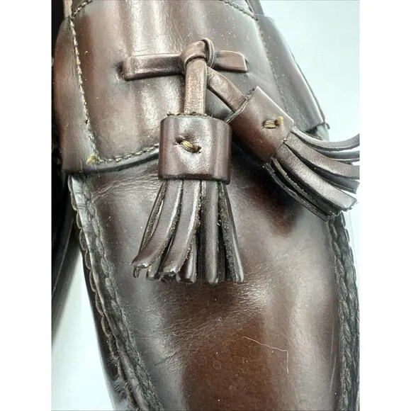 Cole Haan Pinch Tassel Loafers Men Sz 13 Burgundy Heritage Classic Leather Shoes