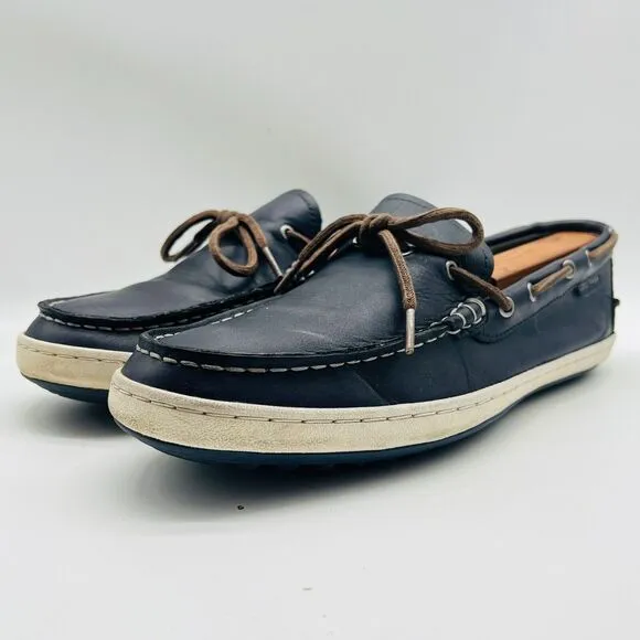 Cole Haan Shoes Mens 9.5 Blue Leather Loafers Driving Moccasins Casual Mocs