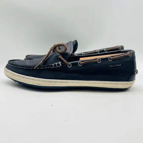 Cole Haan Shoes Mens 9.5 Blue Leather Loafers Driving Moccasins Casual Mocs