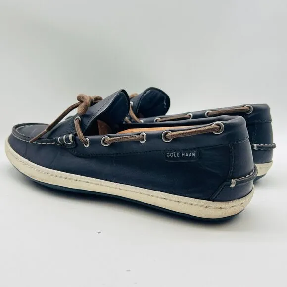 Cole Haan Shoes Mens 9.5 Blue Leather Loafers Driving Moccasins Casual Mocs