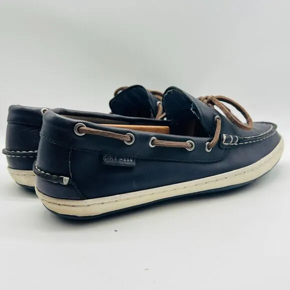 Cole Haan Shoes Mens 9.5 Blue Leather Loafers Driving Moccasins Casual Mocs